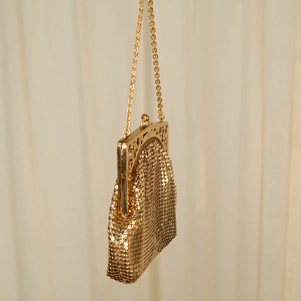 1950s Gold Mesh Handbag