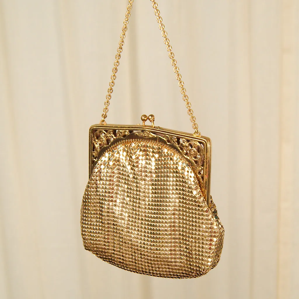 1950s Gold Mesh Handbag