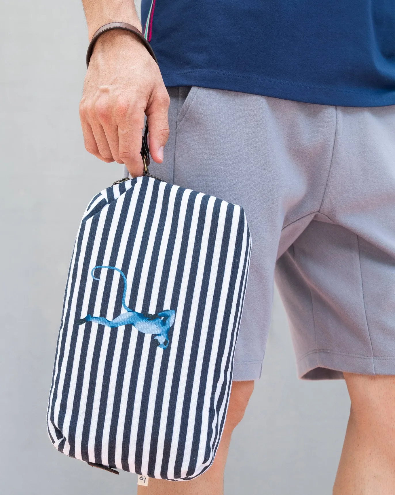 Ace Dopp Kit - Navy Stripe