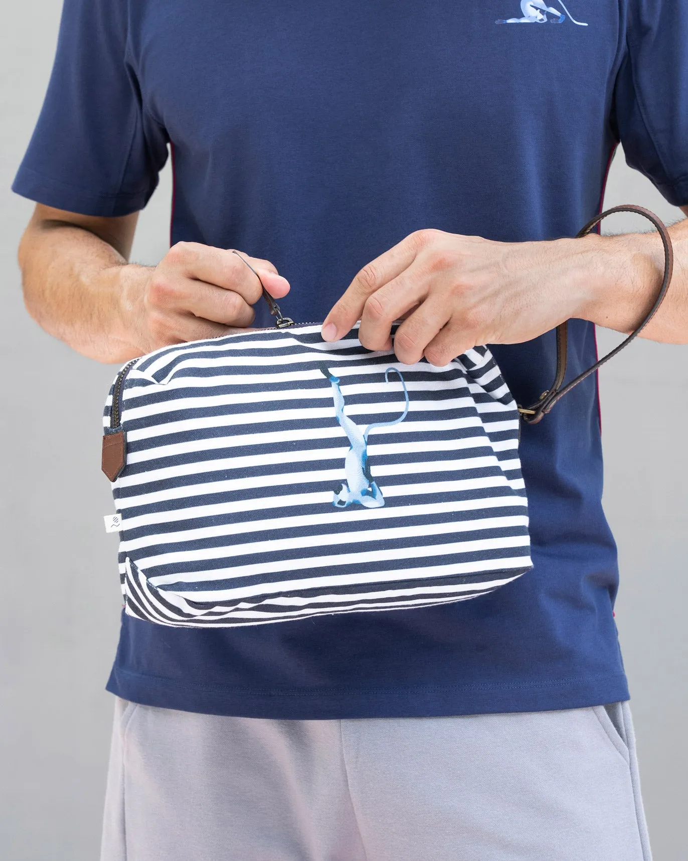 Ace Dopp Kit - Navy Stripe