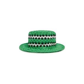 AMIRI CROCHET BUCKET HAT - TENNIS GREEN