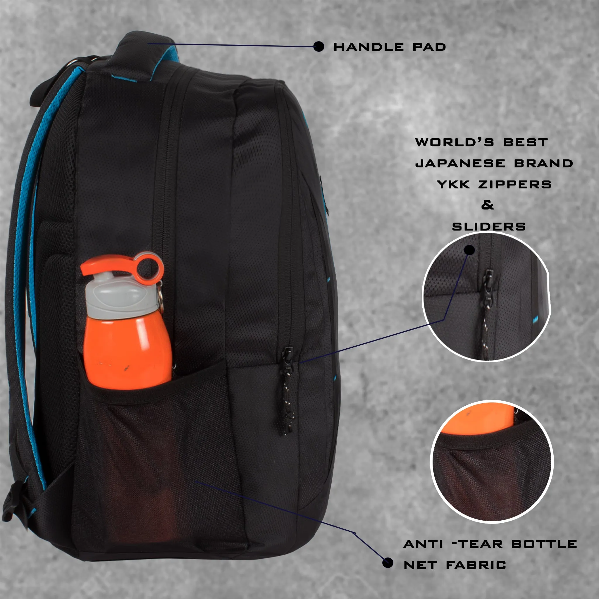 Amity 34L Black Laptop Backpack