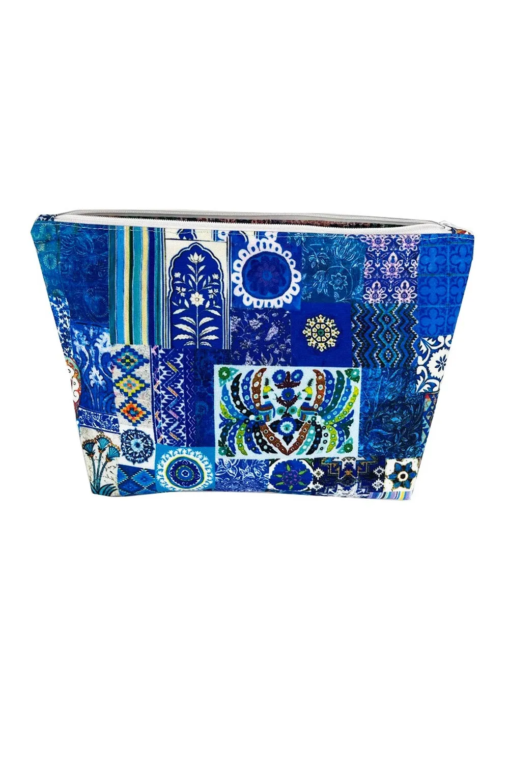 ANNA CHANDLER CANVAS MAKE UP BAG BLUE NOMAD