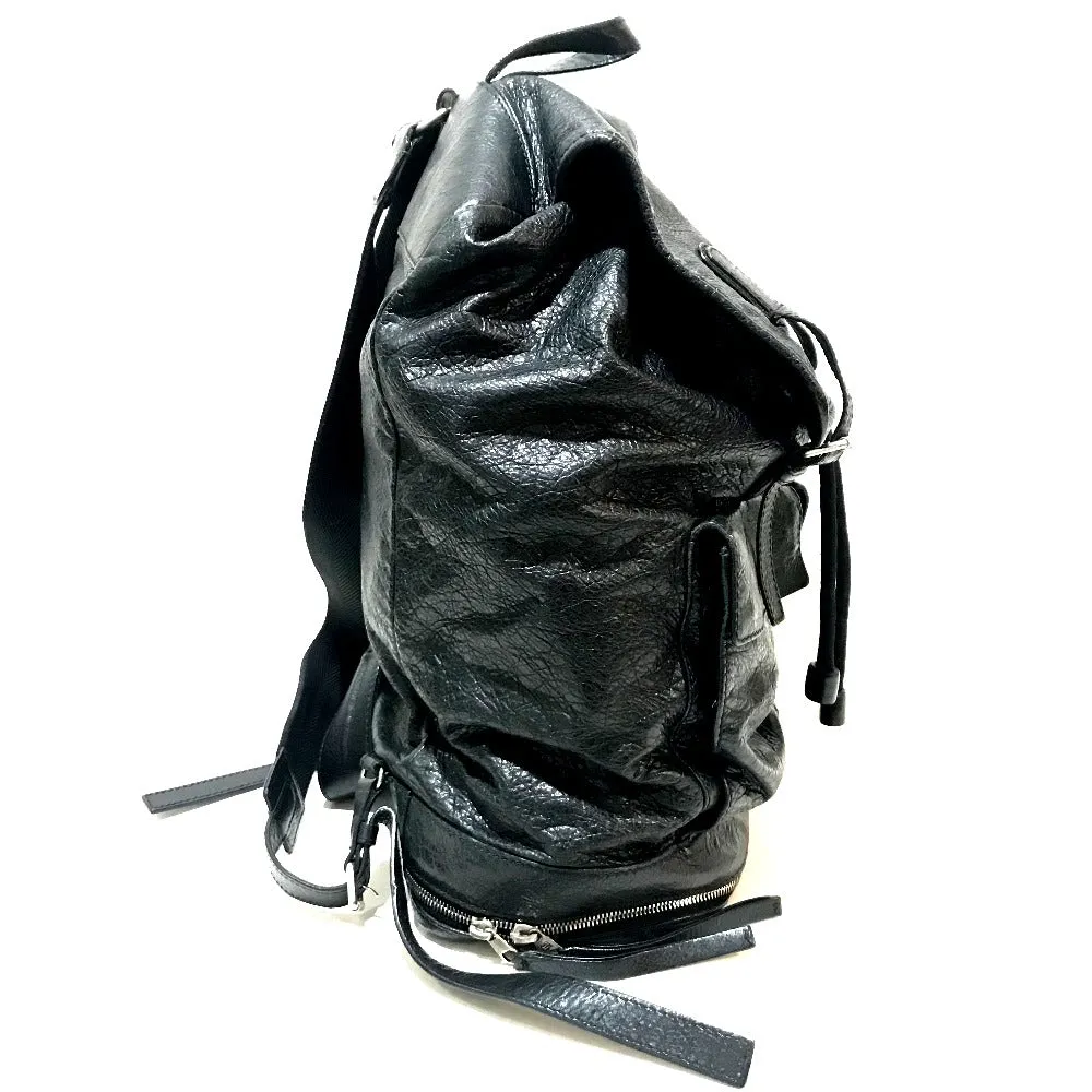 BALENCIAGA Backpack 298114 Sheepskin black Backpack Backpack unisex(Unisex) Used Authentic