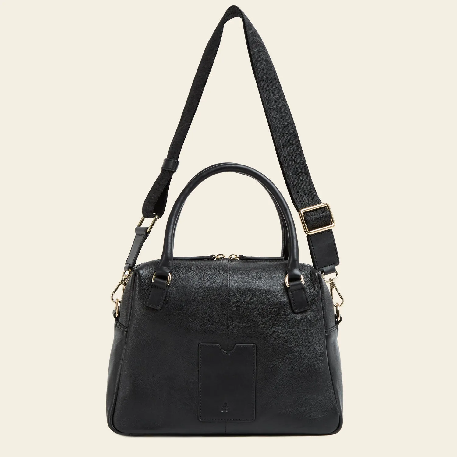 Beatrice Handbag - Black Daisy Stem