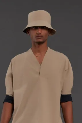 Beige Bucket Hat