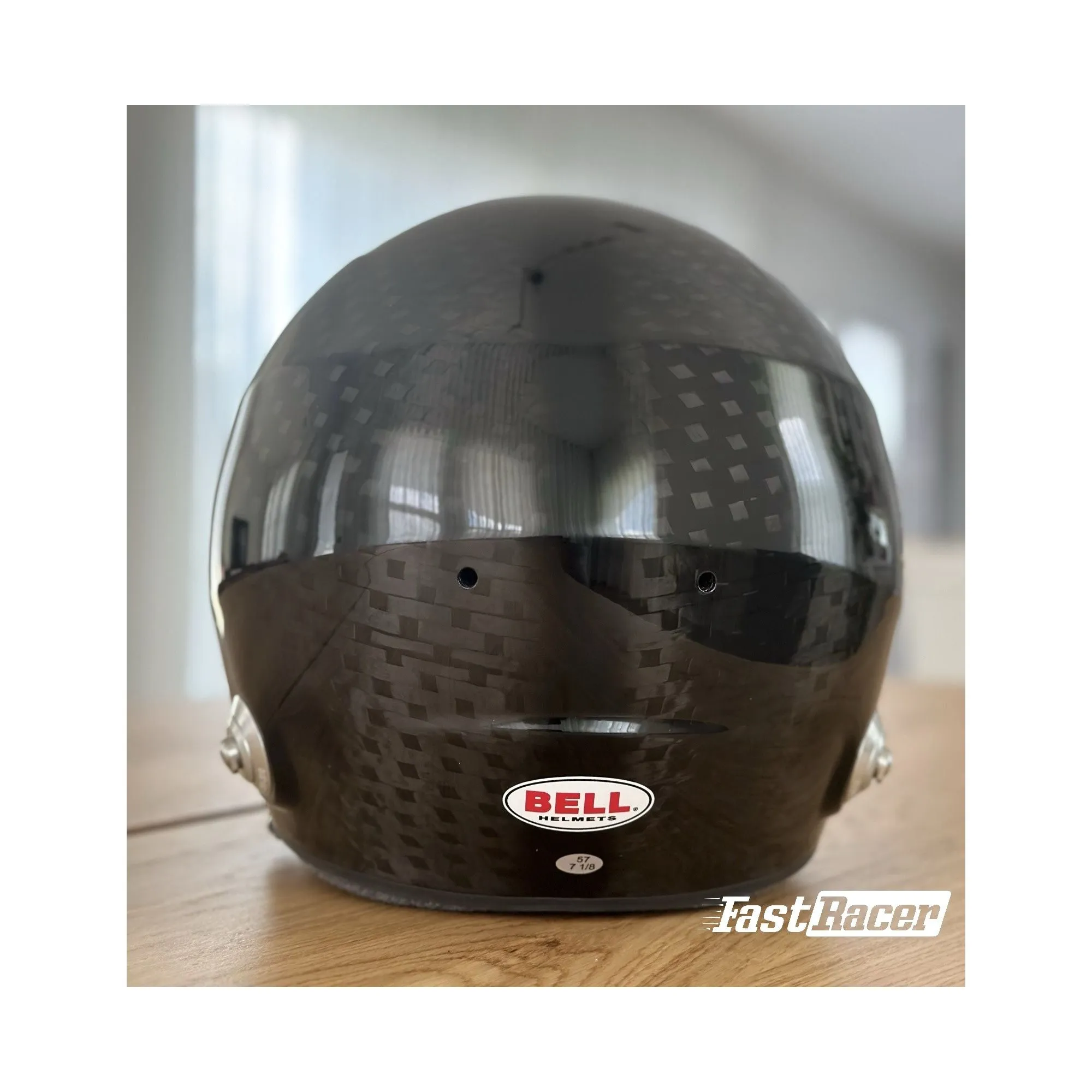 Bell GT6 RD-4C Carbon Racing Helmet With Radio, Drinking Tube, 4-Pin IMSA connector with a Coil Cord  FREE Fleece Helmet Bag