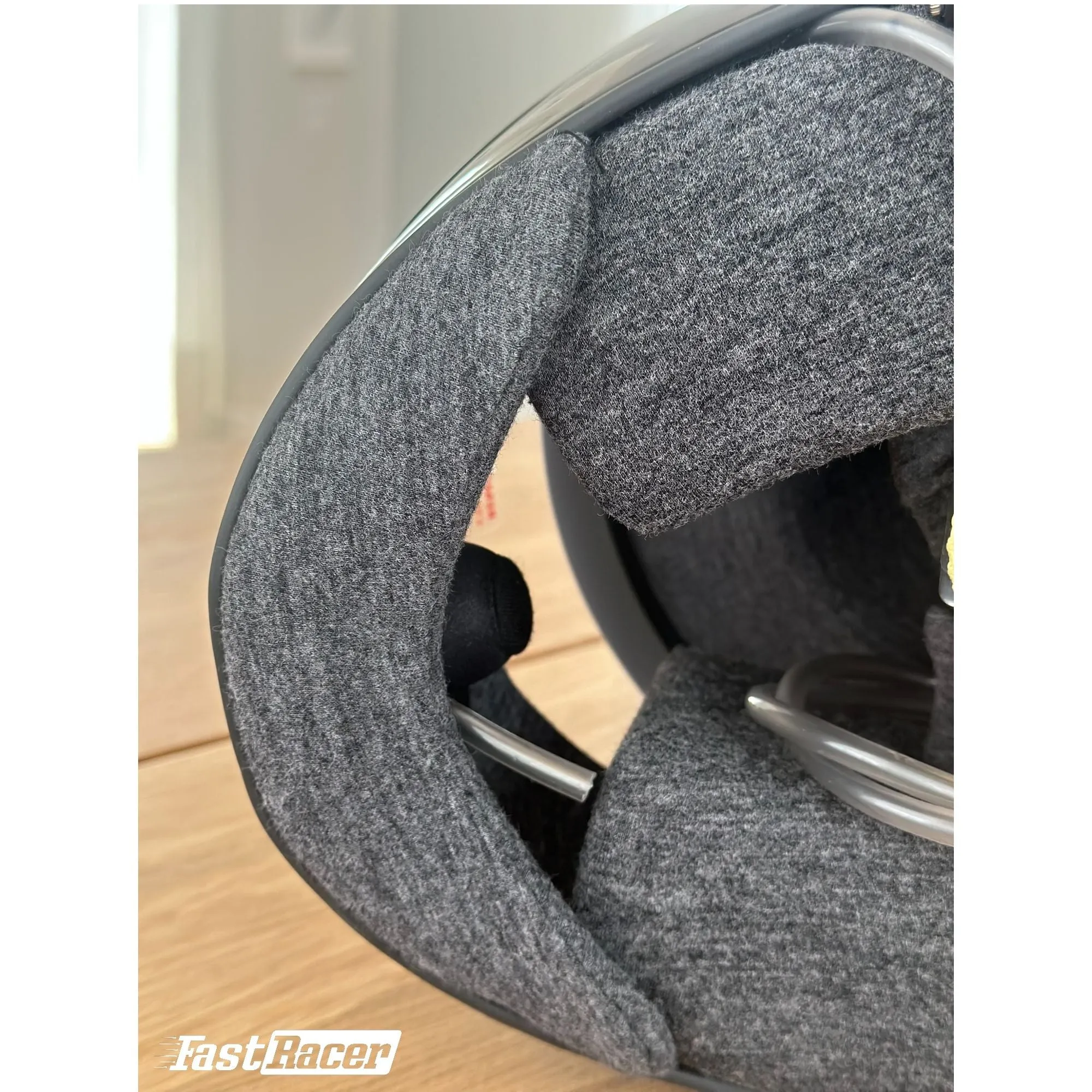 Bell GT6 RD-4C/EC Carbon Racing Helmet With Radio, Ear Cups With Speakers, Drinking Tube, 4-Pin IMSA connector with a Coil Cord  FREE Fleece Helmet Bag