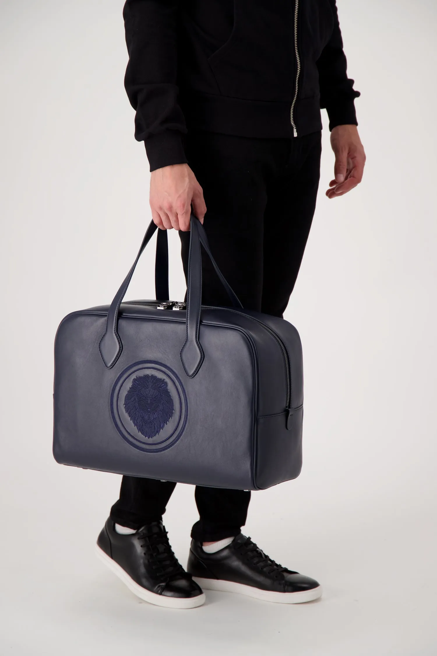 Billionaire Blue Lion Medium Travel Bag