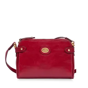 Borsa Donna Mini Bag a Tracolla THE BRIDGE in Pelle color Berry linea Story