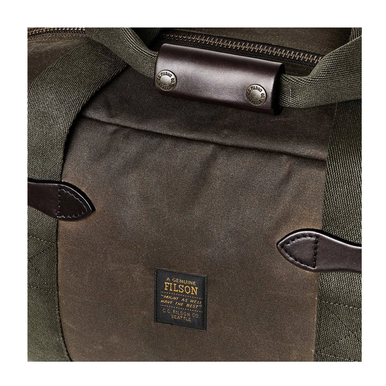 Borsa Filson Small Tin Cloth Duffle Bag Verde