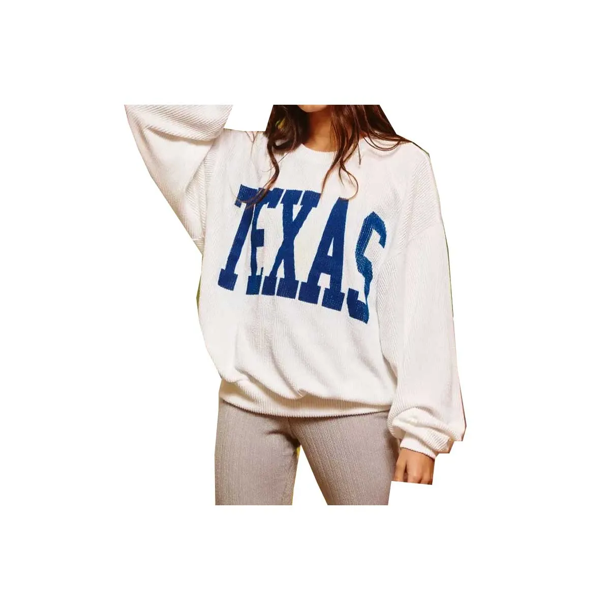 Bucket List Women's Texas Comfy Graphic Sweatshirt