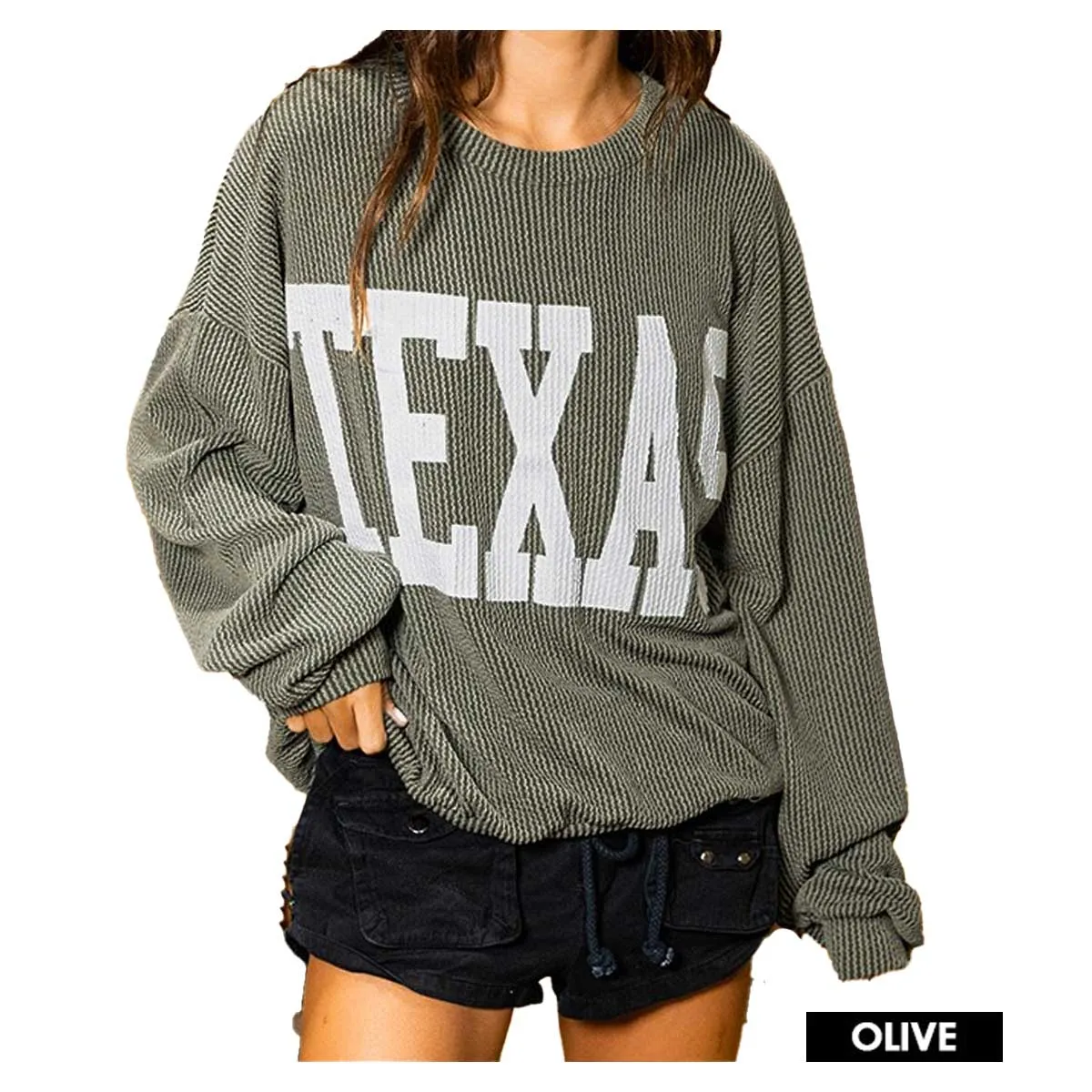 Bucket List Women's Texas Comfy Graphic Sweatshirt