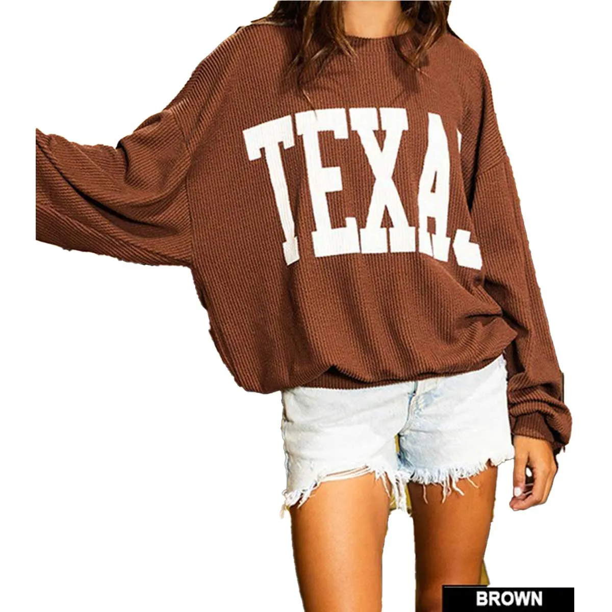 Bucket List Women's Texas Comfy Graphic Sweatshirt