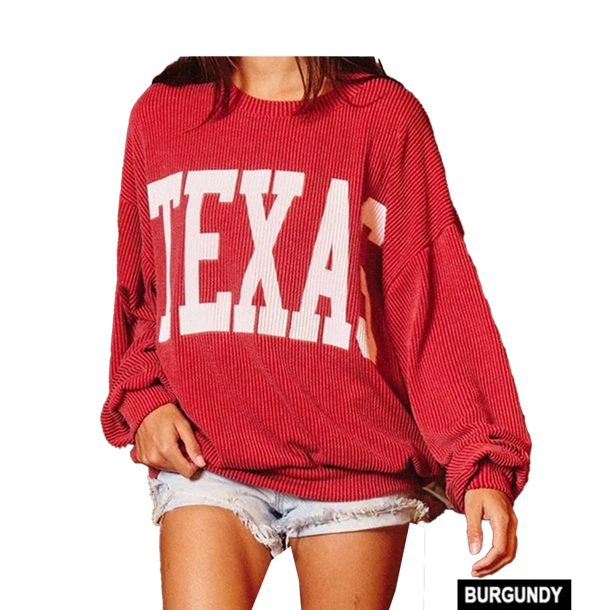 Bucket List Women's Texas Comfy Graphic Sweatshirt