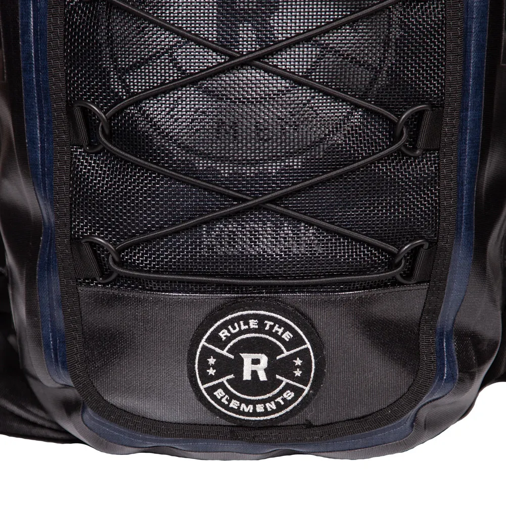 (BUY 1 GET 2) KODIAK Black & Blue 40-Liter TPU Extreme Weather Waterproof Backpack (1 KODIAK BACKPACK and 2 Dry Bags)