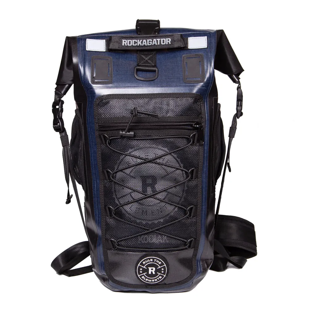 (BUY 1 GET 2) KODIAK Black & Blue 40-Liter TPU Extreme Weather Waterproof Backpack (1 KODIAK BACKPACK and 2 Dry Bags)