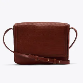 Clara Crossbody Woven Brandy