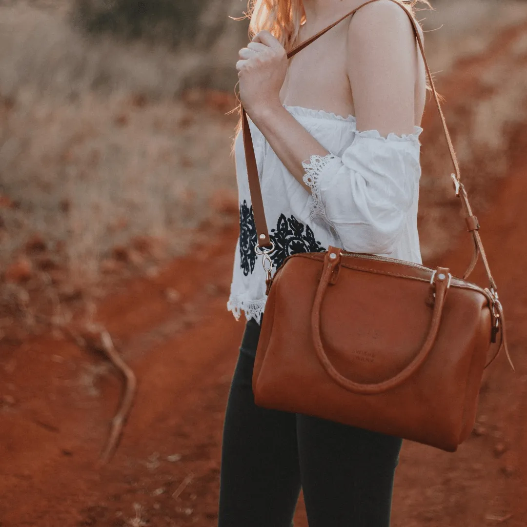 Classic Leather Priscilla Handbag - Hazelnut