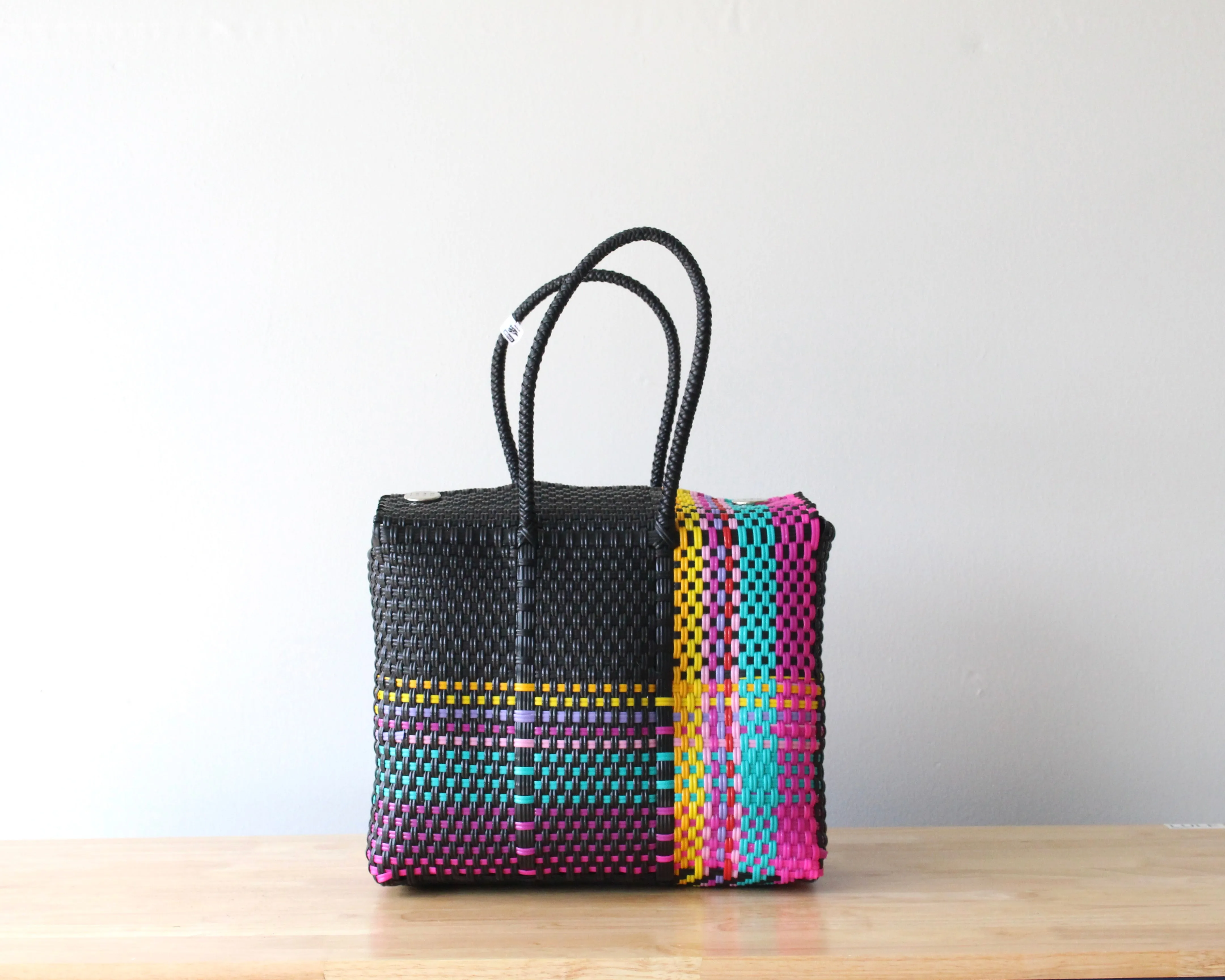 Colorful Black Handbag by MexiMexi