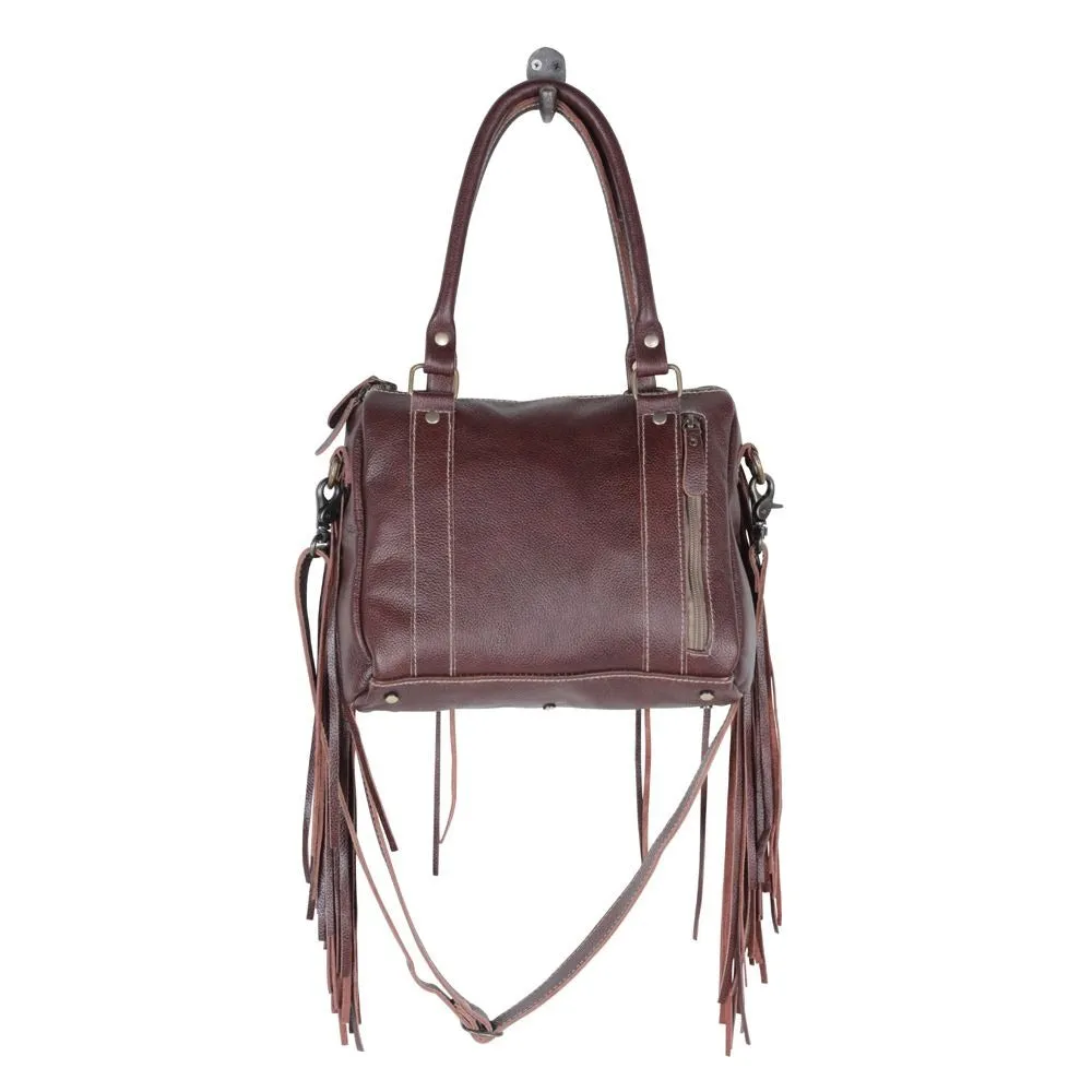 Concealed Carry Lopin' Cowhide Crossbody Handbag