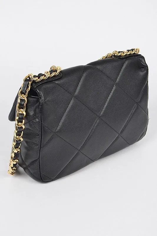 Crystal handbag, black