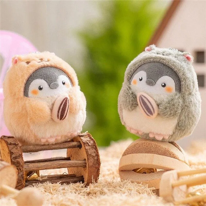 Cute Penguin Plush Doll New Cartoon Koupen Chan Animal Plush Toys Kawaii Anime Hamster Key Chain Ring Bag Pendant Gift for Girls