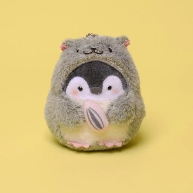 Cute Penguin Plush Doll New Cartoon Koupen Chan Animal Plush Toys Kawaii Anime Hamster Key Chain Ring Bag Pendant Gift for Girls