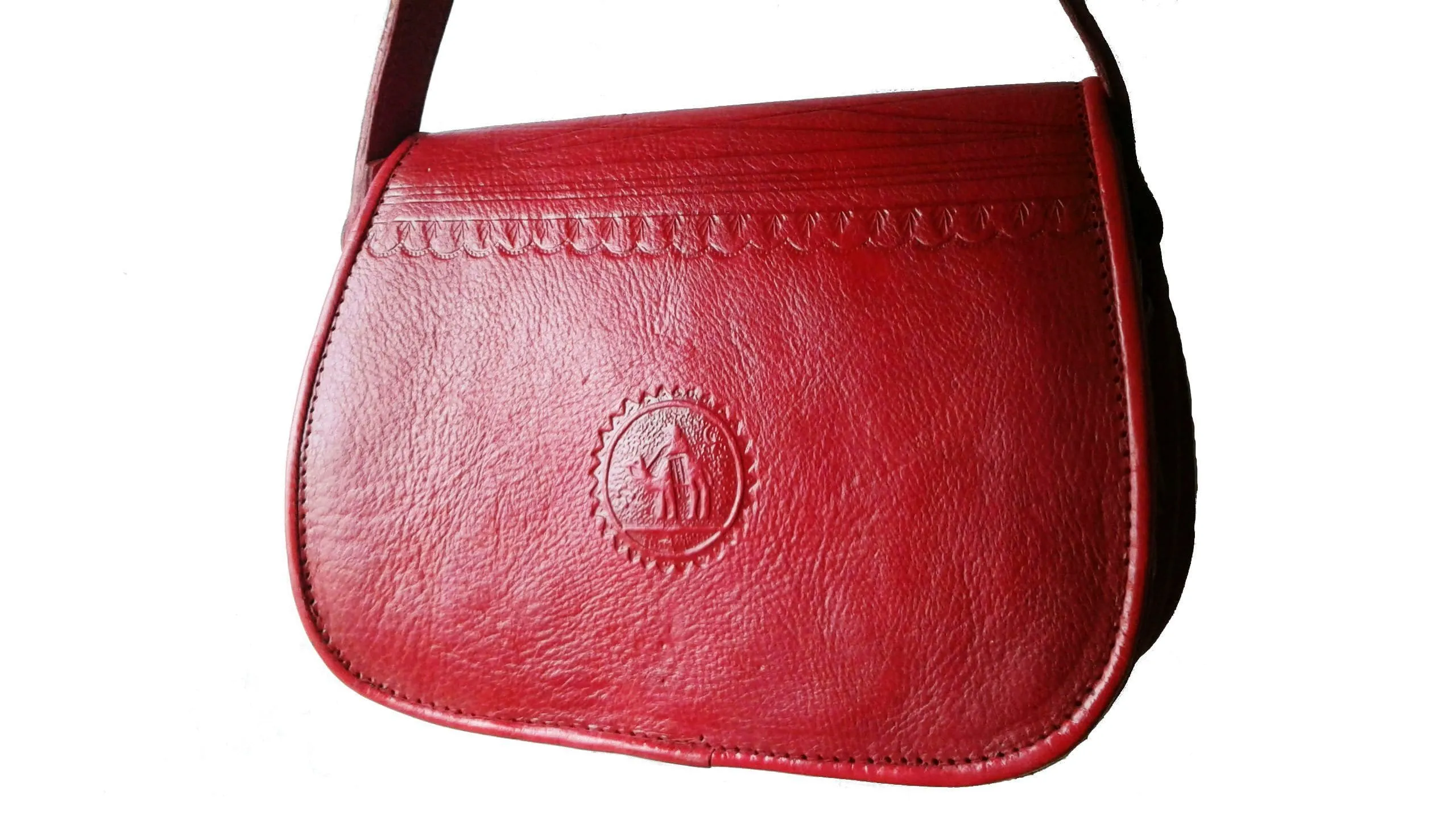 Dorar Handbag - Palm- Red