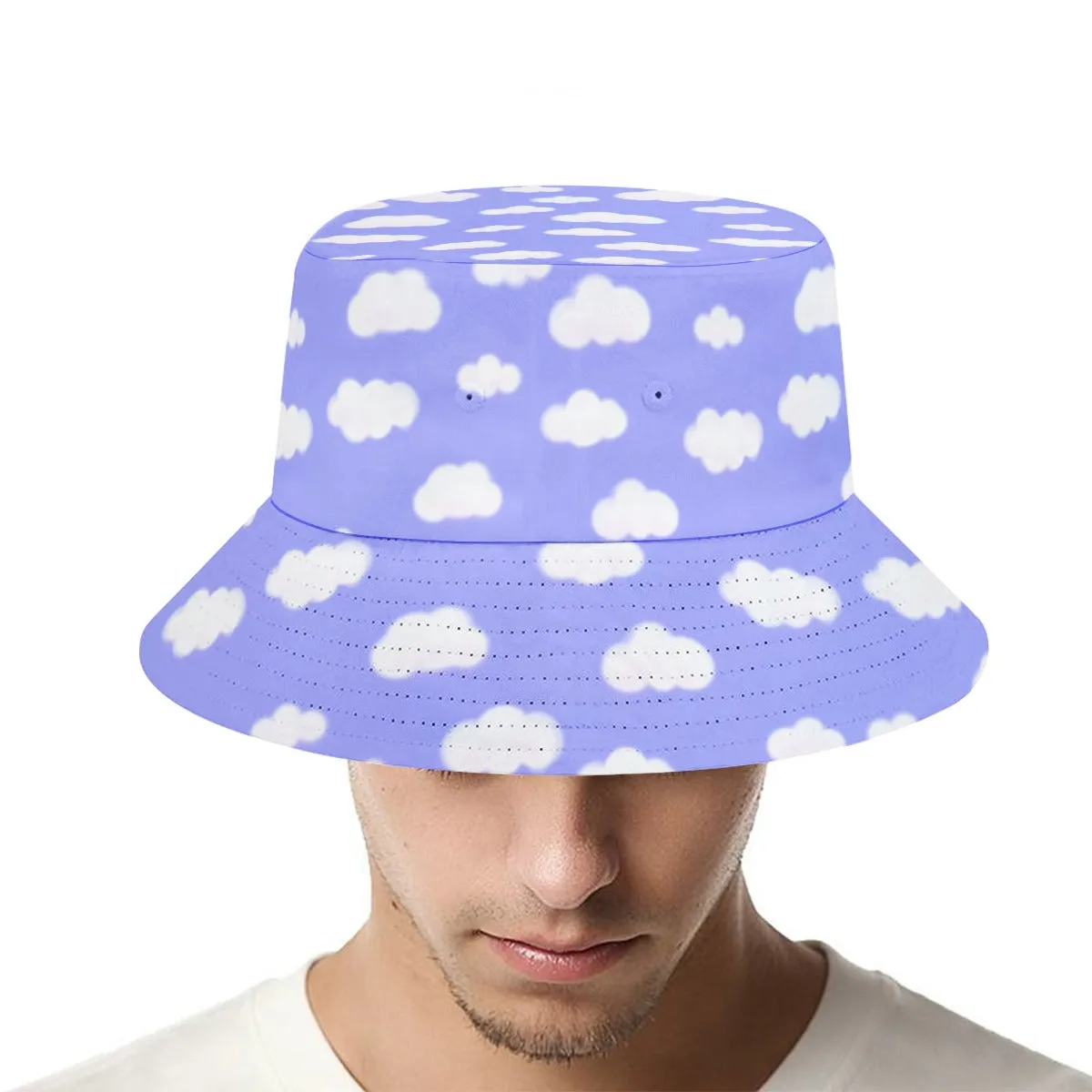 Dreamy Clouds Bucket Hat (Periwinkle)