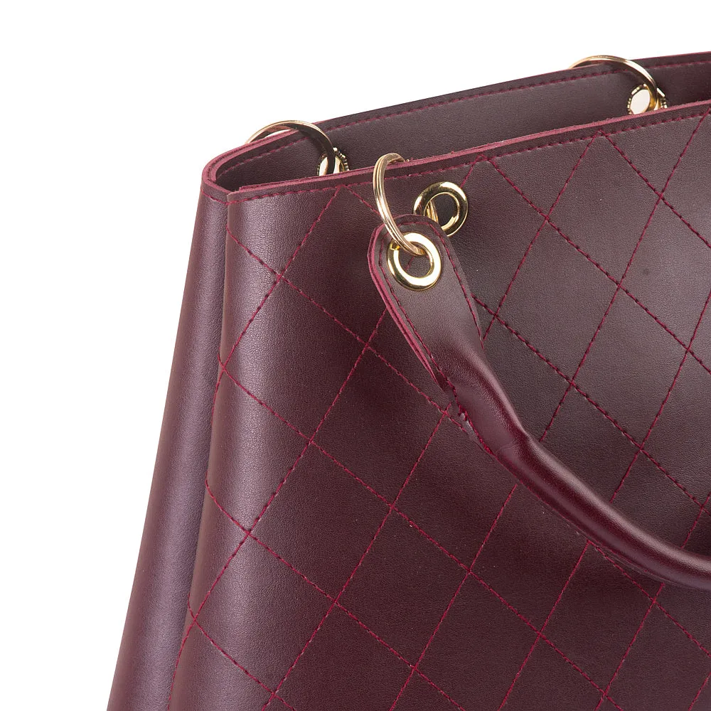 Eden Maroon Handbag