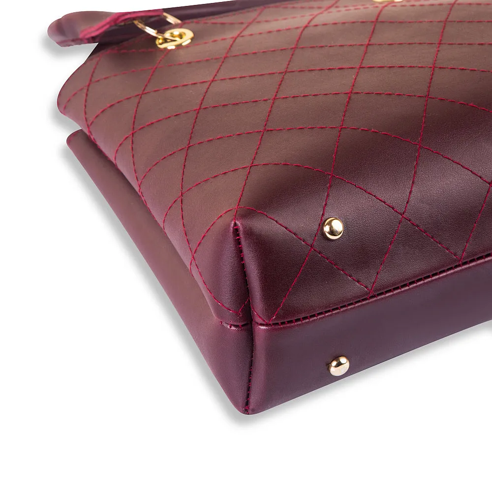 Eden Maroon Handbag