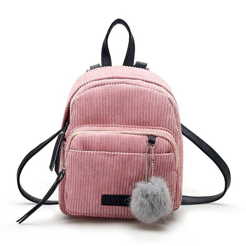 Fancy Purse Corduroy Backpack