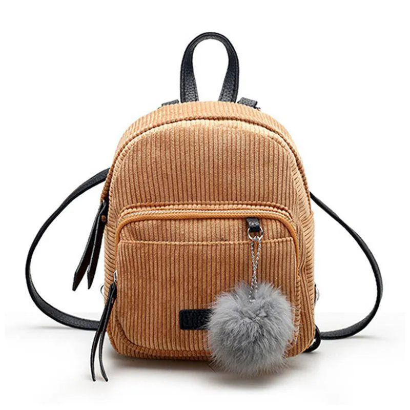 Fancy Purse Corduroy Backpack