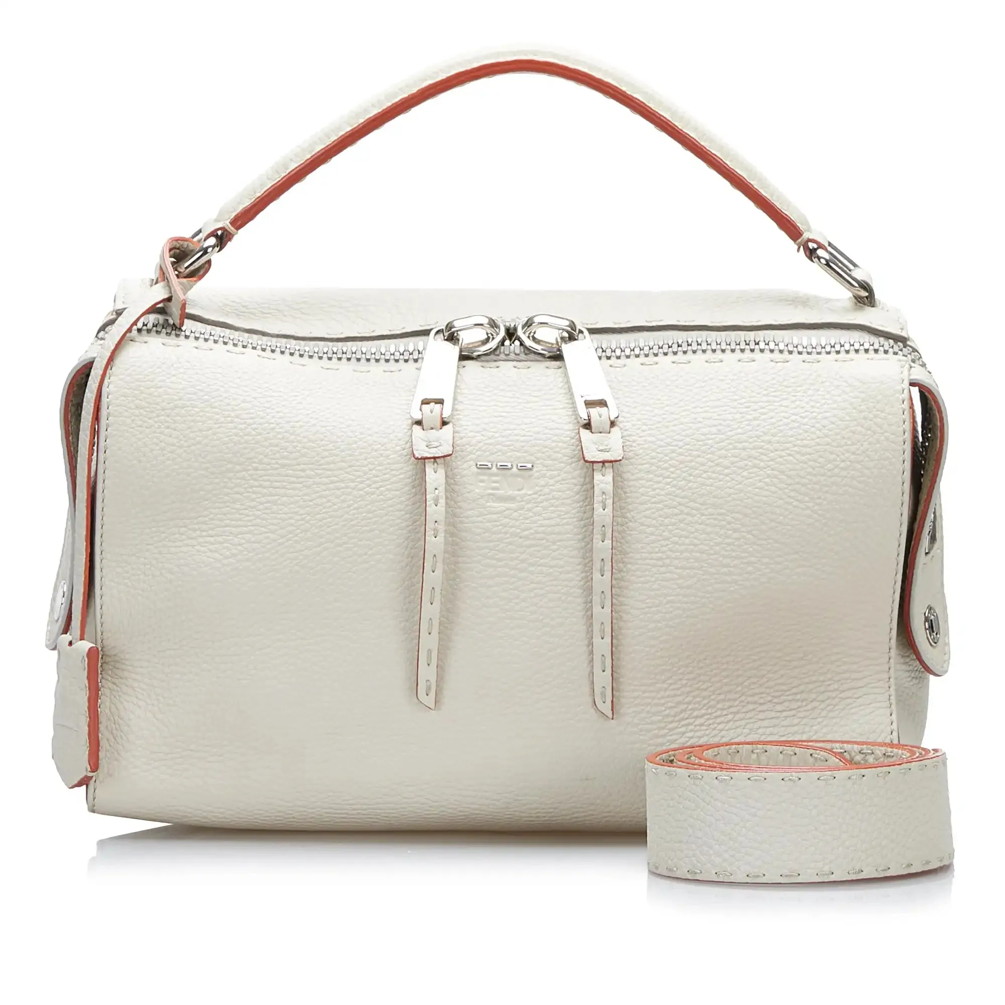 Fendi Selleria Lei Handbag White