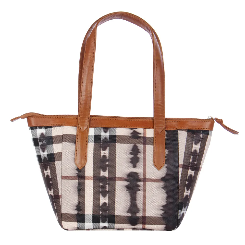 Fiona Checkered Ladies Handbag