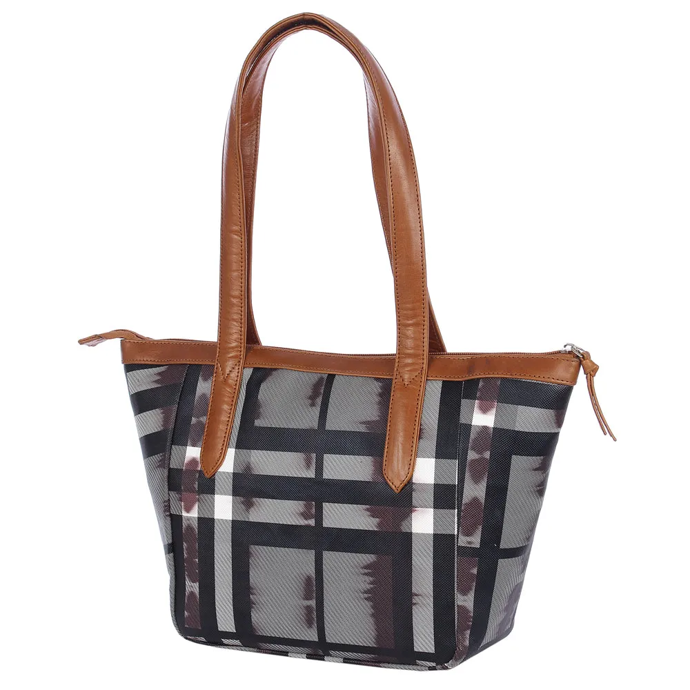 Fiona Checkered Ladies Handbag