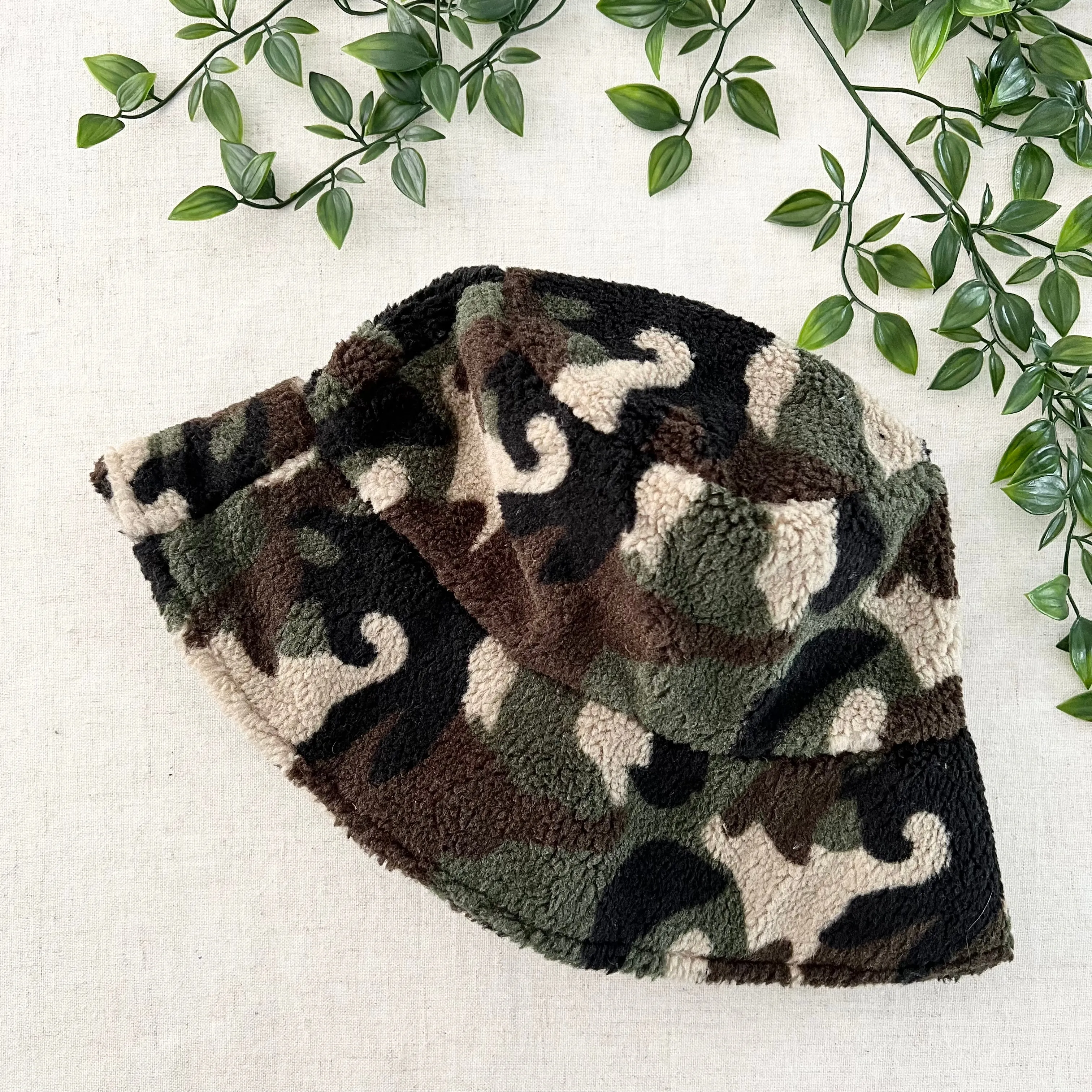 Fuzzy Bucket Hat - Camo