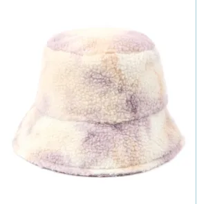 Fuzzy Tie Dye Bucket Hat