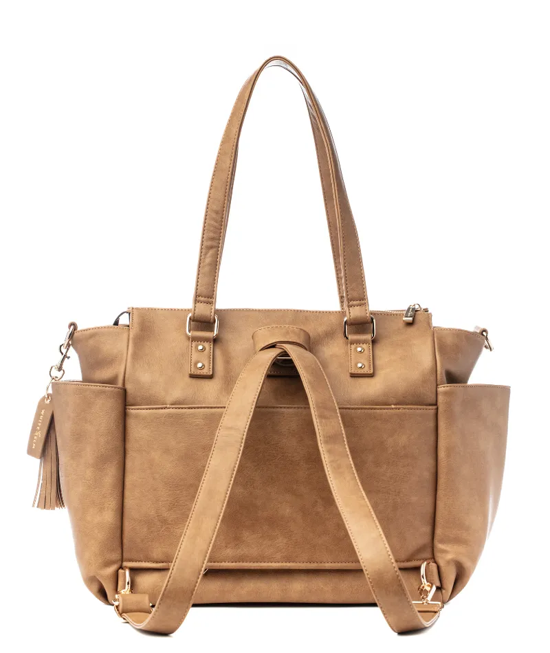 Gemini Convertible Backpack - Almond