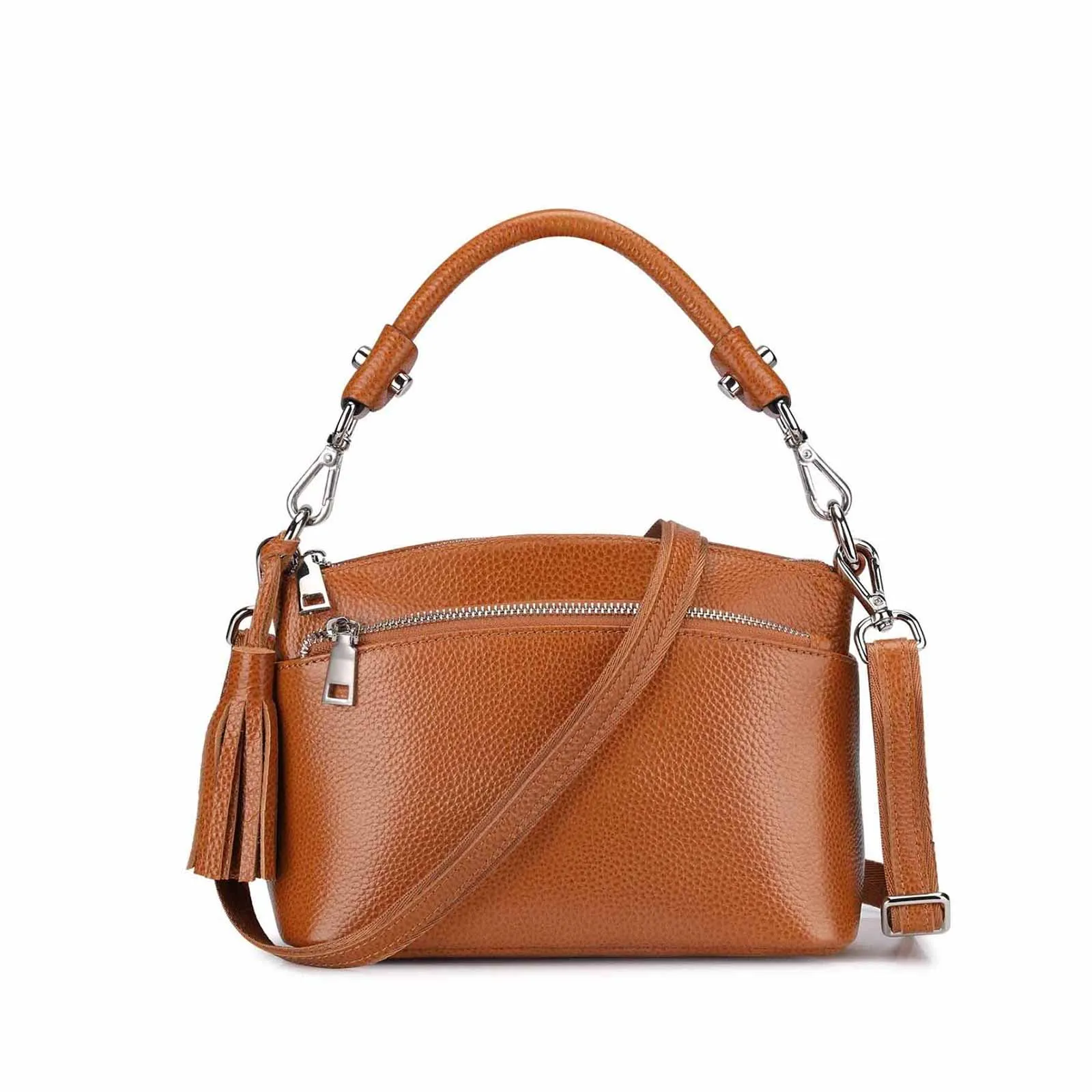 Grain leather Handbag