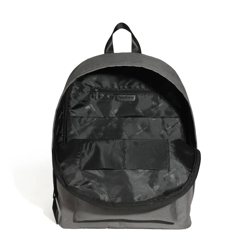 Grey Nylon Backpack