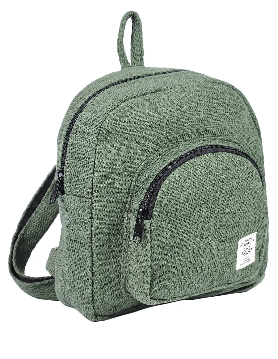 Hemp & Cotton Mini Back Pack Bag