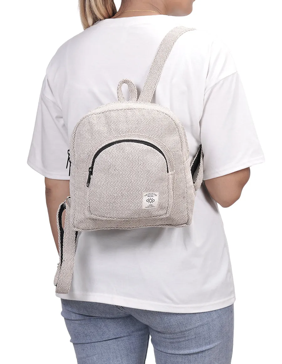 Hemp & Cotton Mini Back Pack Bag