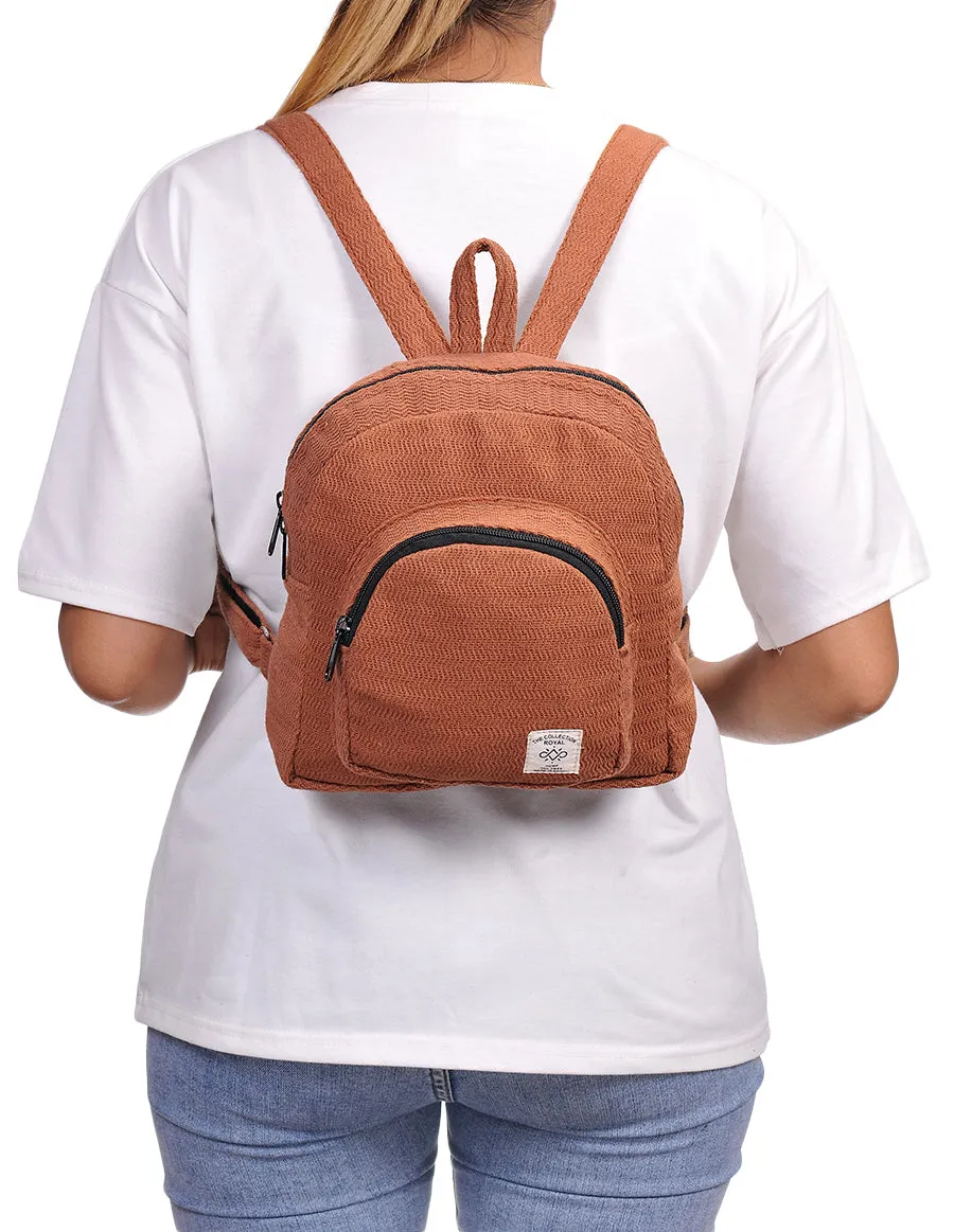 Hemp & Cotton Mini Back Pack Bag