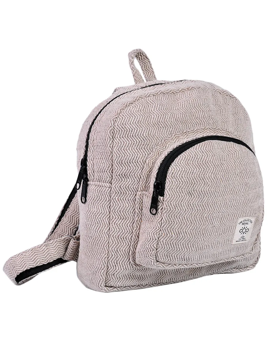 Hemp & Cotton Mini Back Pack Bag