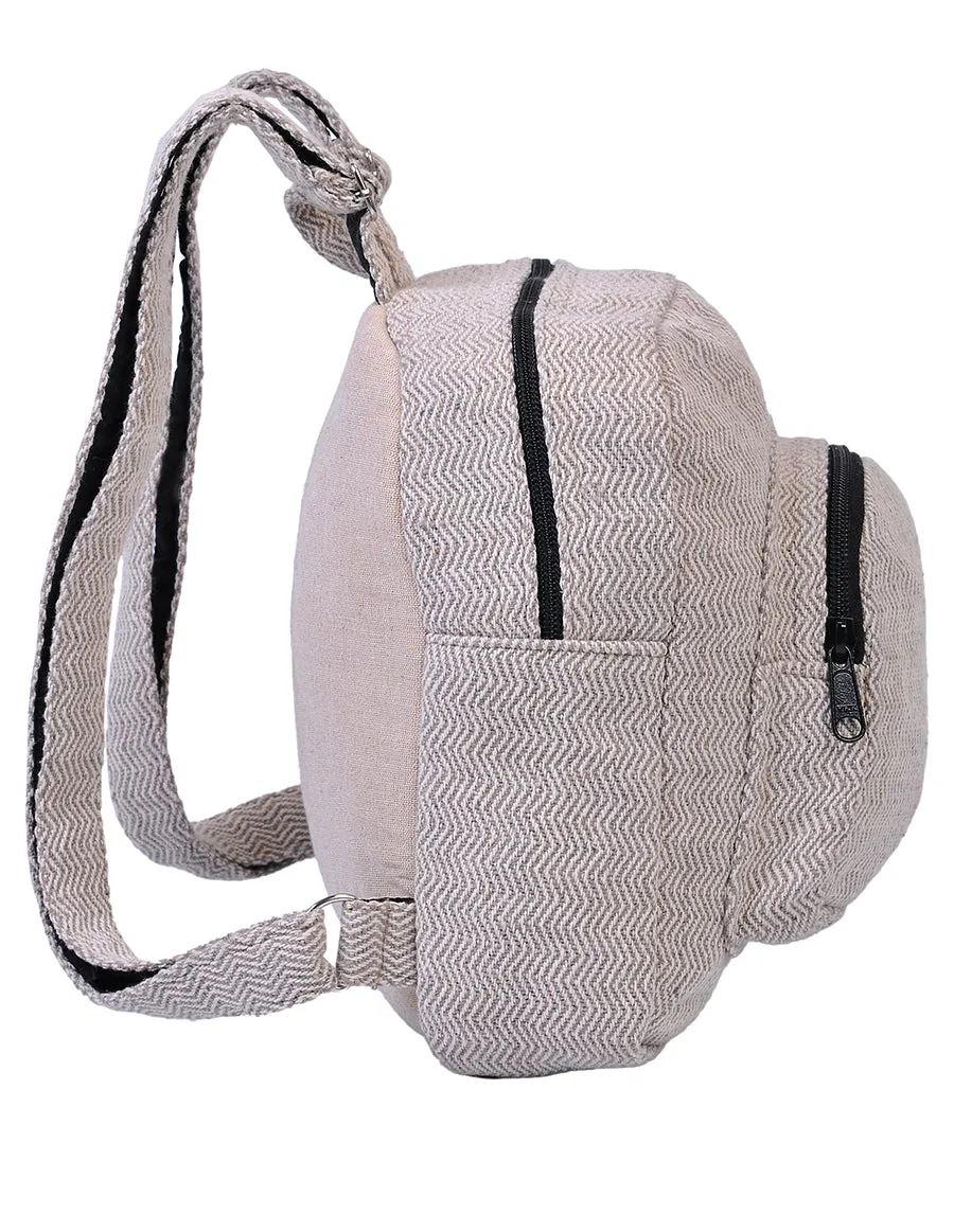 Hemp & Cotton Mini Back Pack Bag