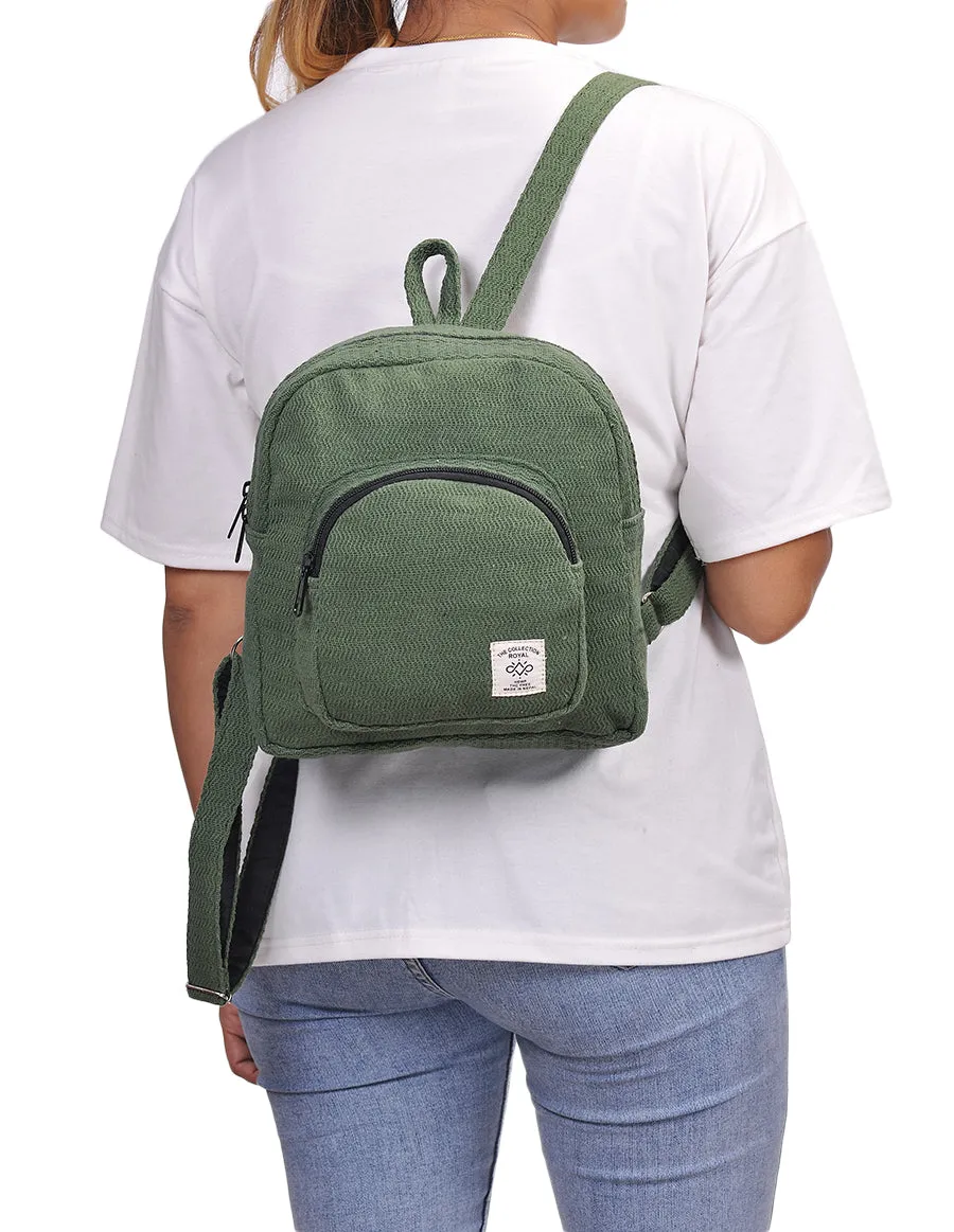 Hemp & Cotton Mini Back Pack Bag