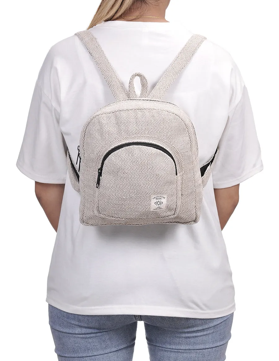 Hemp & Cotton Mini Back Pack Bag