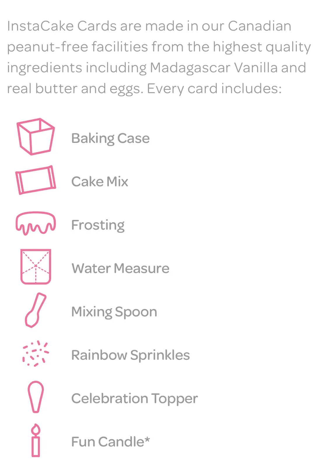 InstaCake - Vanilla Cake Kit